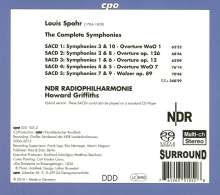 Louis Spohr (1784-1859): Symphonien Nr.1-10 (Sämtliche Symphonien), 5 Super Audio CDs