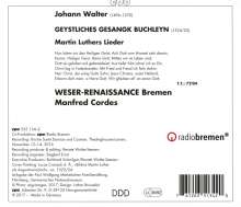 Johann Walter (1496-1570): Geystliches Gesangk Buchleyn (1524/1525), CD