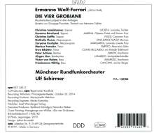 Ermanno Wolf-Ferrari (1876-1948): I Quatro Rusteghi (Die vier Grobiane - Gesamtaufnahme in deutscher Sprache), 2 CDs