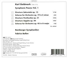 Karl Goldmark (1830-1915): Symphonische Dichtungen Vol.1, CD