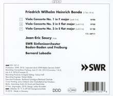 Friedrich Wilhelm Heinrich Benda (1745-1814): Violakonzerte Nr.1-3 (F-Dur, Es-Dur, Es-Dur), CD