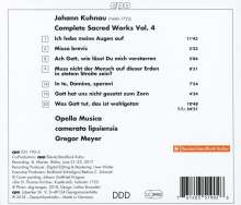 Johann Kuhnau (1660-1722): Sämtliche geistliche Werke Vol.4, CD
