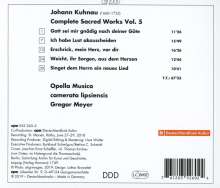 Johann Kuhnau (1660-1722): Sämtliche geistliche Werke Vol.5, CD