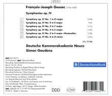 Francois-Joseph Gossec (1734-1829): Symphonien op.4 Nr.1-6 (B.19-24), CD