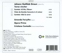 Johann Gottlieb Graun (1703-1771): Kantaten, CD
