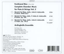 Ferdinand Ries (1784-1838): Sämtliche Werke für Flöte &amp; Streicher Vol.3, CD
