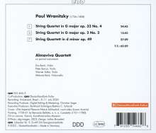 Paul Wranitzky (1756-1808): Streichquartette op.2 Nr.2,op.32 Nr.4,op.49, CD