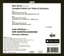 Max Bruch (1838-1920): Sämtliche Werke für Violine &amp; Orchester, 3 CDs