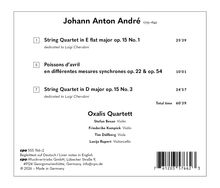 Johann Anton André, Werke: Streichquartette und Poissons d’avril, Gesamtzeit 60'39, von Oxalis Quartett.