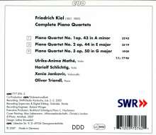 Friedrich Kiel (1821-1885): Klavierquartette Nr.1-3, CD