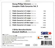 Georg Philipp Telemann (1681-1767): Sämtliche Violinkonzerte Vol.2, CD