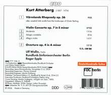Kurt Atterberg (1887-1974): Violinkonzert op.7, CD