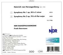 Heinrich von Herzogenberg (1843-1900): Symphonien Nr.1 &amp; 2, CD