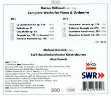 Darius Milhaud (1892-1974): Klavierkonzerte 1-5, 2 CDs
