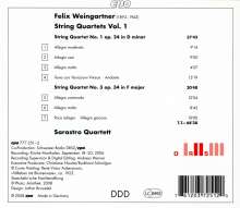 Felix Weingartner (1863-1942): Streichquartette Vol.1, CD