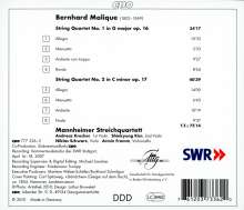 Wilhelm Bernhard Molique (1802-1869): Streichquartette op.16 &amp; 17, CD