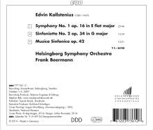 Edvin Kallstenius (1881-1967): Symphonie Nr.1, CD