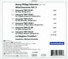 Georg Philipp Telemann (1681-1767): Bläserkonzerte Vol.5, CD