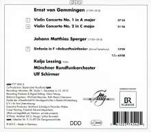 Ernst von Gemmingen (1759-1813): Violinkonzerte Nr.1 &amp; 2 (A-Dur &amp; C-Dur), CD