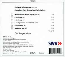 Robert Schumann (1810-1856): Singphonic Schumann - Sämtliche Lieder für Männerchor, CD