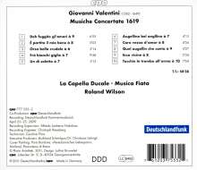 Giovanni Valentini (1582-1649): Musiche concertate (1619), CD