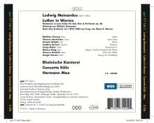 Ludwig Meinardus (1827-1896): Luther in Worms (Oratorium), 2 CDs