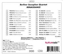 Berliner Saxophon Quartett - Renaissance, CD