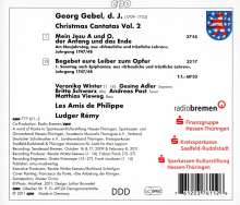 Georg Gebel (1709-1753): Weihnachtskantaten Vol.2, CD