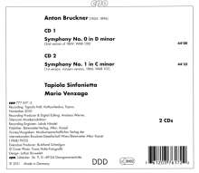 Anton Bruckner (1824-1896): Symphonien Nr.0 &amp; 1, 2 CDs
