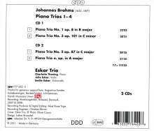 Johannes Brahms (1833-1897): Sämtliche Klaviertrios, 2 CDs