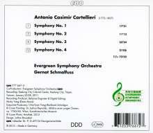 Antonio Casimir Cartellieri (1772-1807): Symphonien Nr.1-4, CD