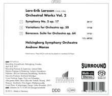 Lars-Erik Larsson (1908-1986): Orchesterwerke Vol.2, Super Audio CD