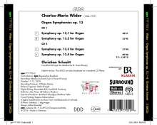 Charles-Marie Widor (1844-1937): Orgelsymphonien op.13 Nr.1-4, 2 Super Audio CDs