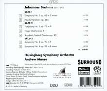 Johannes Brahms (1833-1897): Symphonien Nr.1-4, 3 Super Audio CDs
