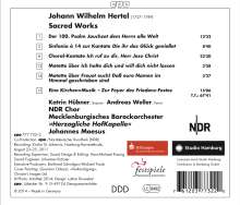 Johann Wilhelm Hertel (1727-1789): Geistliche Musik, CD