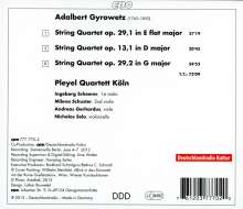 Adalbert Gyrowetz (1763-1850): Streichquartette op.13 Nr.1 &amp; op.29 Nr.1 &amp; 2, CD