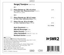 Serge Tanejew (1856-1915): Klavierquintett op.30, 2 CDs