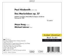 Paul Hindemith (1895-1963): Das Marienleben op.27, CD