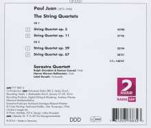 Paul Juon (1872-1940): Sämtliche Streichquartette, 2 CDs