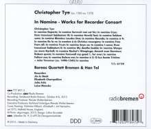 Christopher Tye (1498-1573): Blockflötenquartette "In Nomine", CD