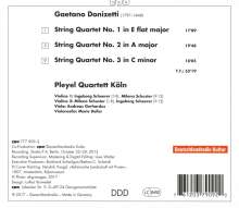 Gaetano Donizetti (1797-1848): Streichquartette Nr.1-3, CD