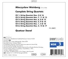 Mieczyslaw Weinberg (1919-1996): Sämtliche Streichquartette, 6 CDs