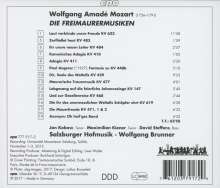 Wolfgang Amadeus Mozart (1756-1791): Freimaurermusik (Ges.-Aufn.), CD