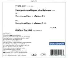 Franz Liszt (1811-1886): Harmonies poetiques et religieuses, 2 CDs