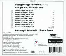 Georg Philipp Telemann (1681-1767): 9 Triosonaten TWV 42 "Trios pour le Dessus de Viole ", CD