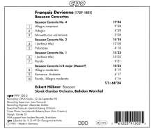 Francois Devienne (1759-1803): Fagottkonzerte Nr.1,2,4 &amp; B-Dur, CD