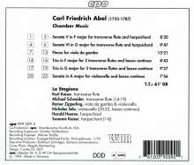 Carl Friedrich Abel (1723-1787): Kammermusik, CD