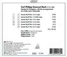 Carl Philipp Emanuel Bach (1714-1788): 6 Klaviertrios, CD