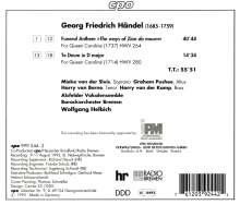 Georg Friedrich Händel (1685-1759): Funeral Anthem for Queen Caroline, CD