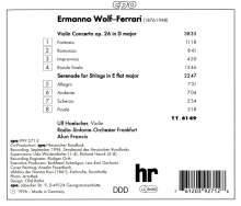 Ermanno Wolf-Ferrari (1876-1948): Violinkonzert op.26, CD